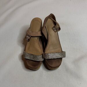 Madden NYC Tan Heel With Sparkling Accents